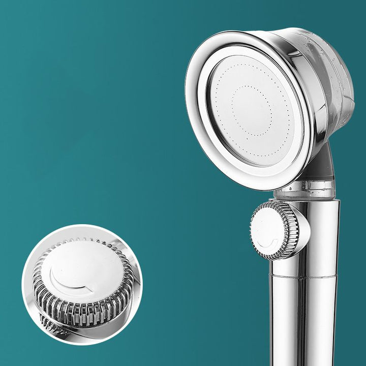 Lisslune | Modern Standard Shower Head Round Metal Adjustable Spray Pattern Shower Head