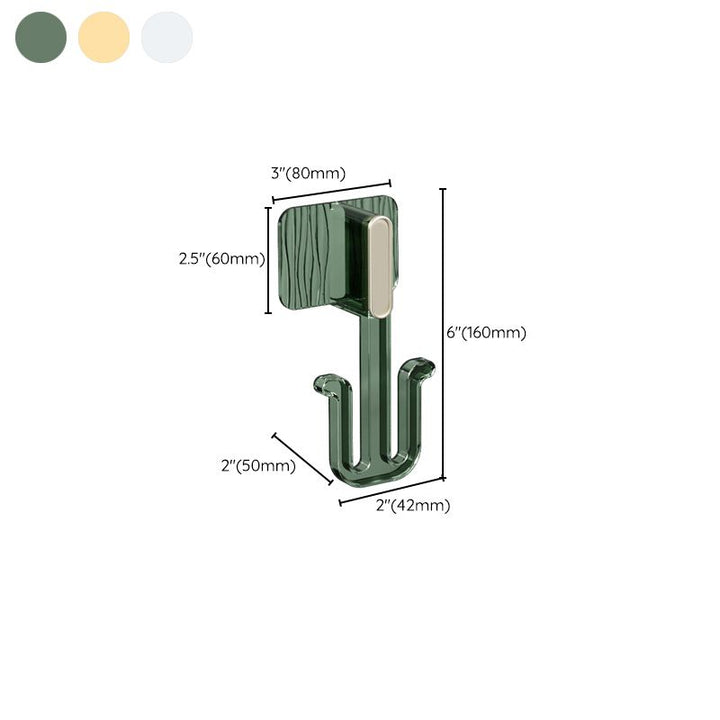 Lisslune | 5-piece Bathroom Hardware Set 6.29" high Bathrobe Hooks in Modern Style