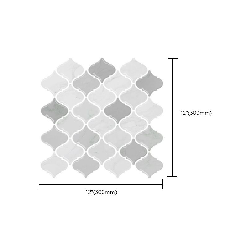 Lisslune | Peel & Stick Subway Tiles Plastic Stain Resistant Peel & Stick Subway Tiles 5-Pack