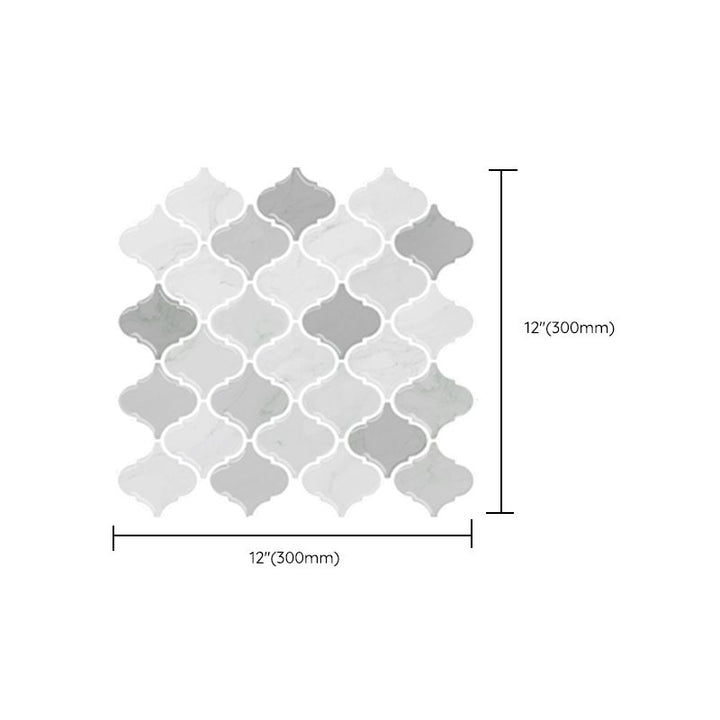Lisslune | Peel & Stick Subway Tiles Plastic Stain Resistant Peel & Stick Subway Tiles 5-Pack