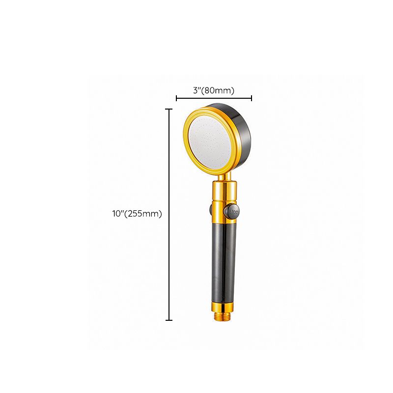 Lisslune | Metal Shower Head Round Hand Shower with Adjustable Shower Heads