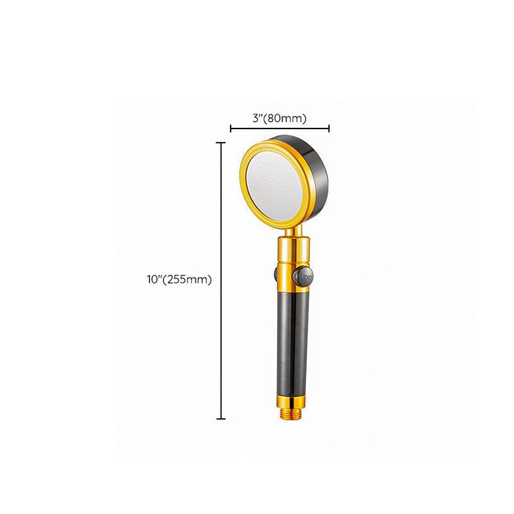 Lisslune | Metal Shower Head Round Hand Shower with Adjustable Shower Heads