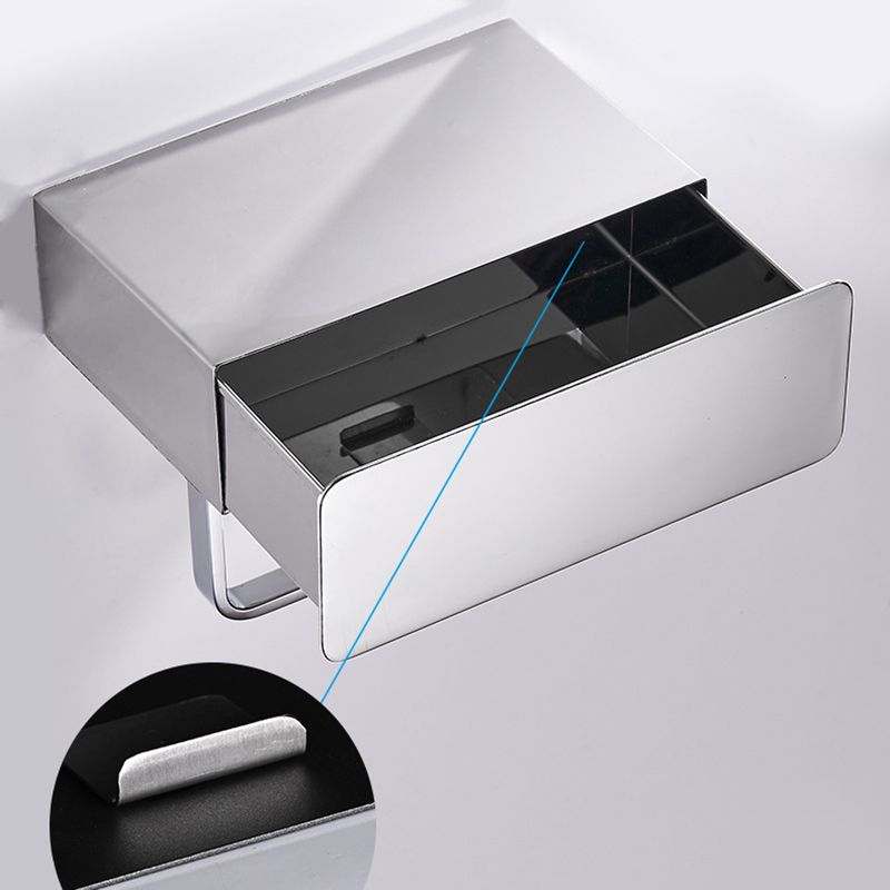 Lisslune | 2-piece stainless steel classic bathroom accessory set black & chrome paper holder