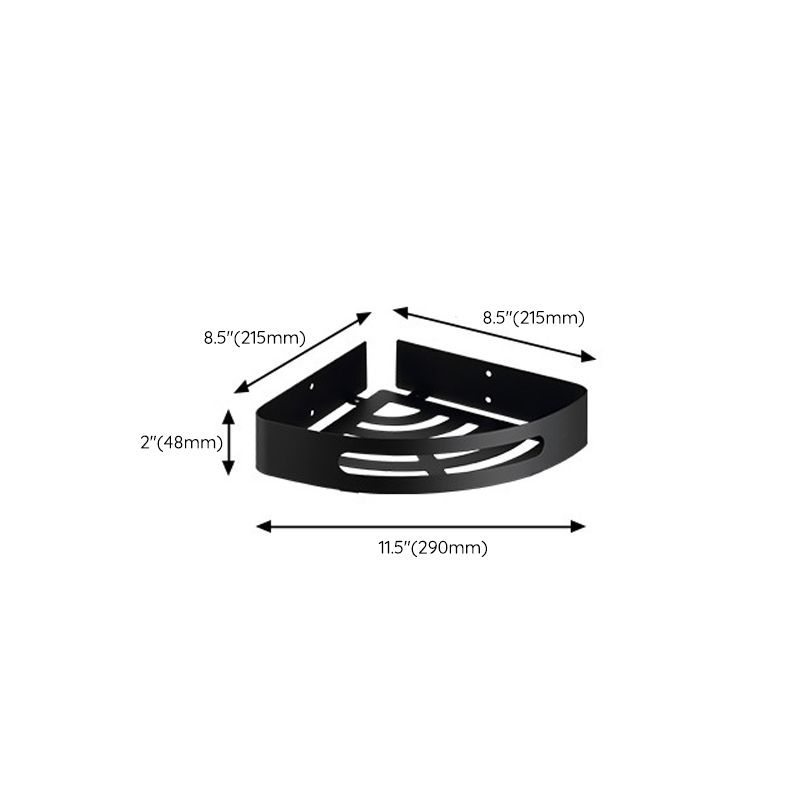 Lisslune | Modern Bathroom Accessory Set Bath Shelf Towel Holder Matte Black Bath Hardware Set