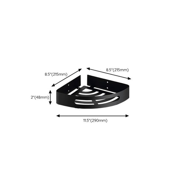 Lisslune | Modern Bathroom Accessory Set Bath Shelf Towel Holder Matte Black Bath Hardware Set