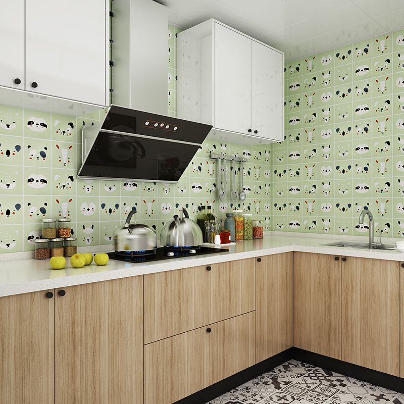 Lisslune | Plastic Peel-and-Stick Back Wall Tiles Waterproof Single_TILE Wallpaper