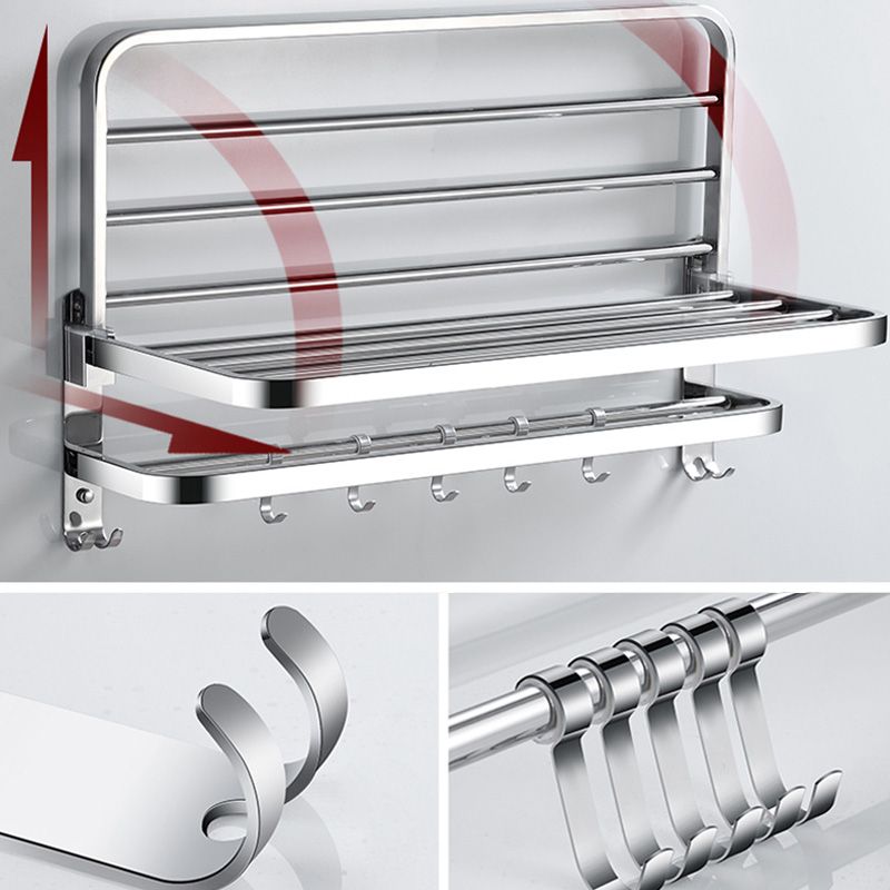 Lisslune | Modern Bathroom Accessories Hardware Set Silver Bathroom Hardware