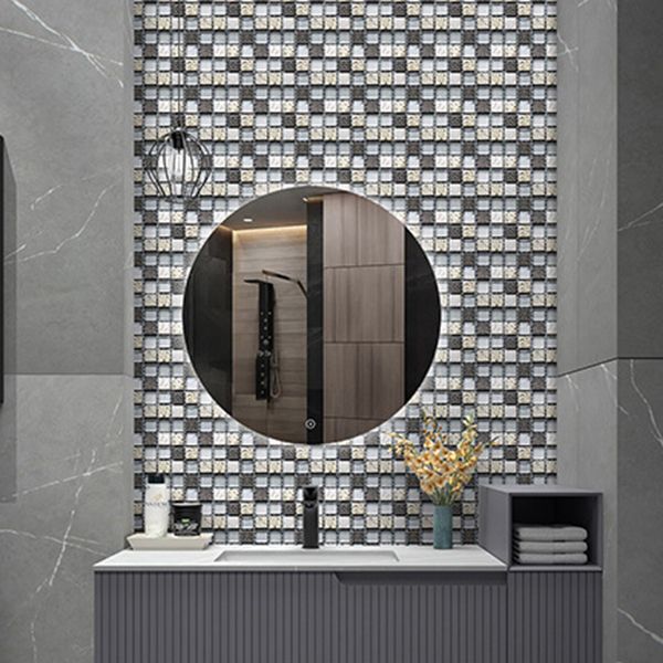 Lisslune | Mosaic tile peel and stick tiles plastic waterproof peel and stick mosaic tile