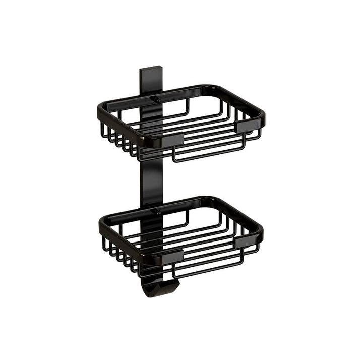 Lisslune | Modern Bathroom Accessories Set Bathroom Shelf Black/Silver/Gray Bathroom Accessories Set
