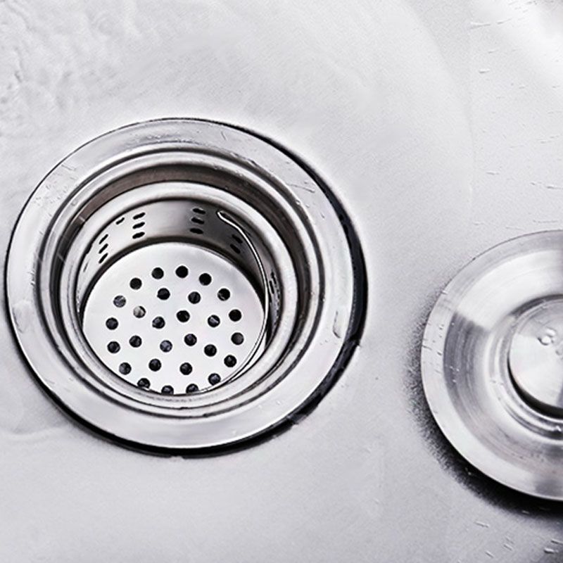 Lisslune | Classic Style Kitchen Sink Stainless Steel Kitchen Sink with Drainage Hole Kit