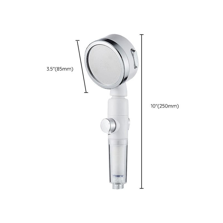 Lisslune | Modern Handheld Showerhead Silver Round Standard Showerheads
