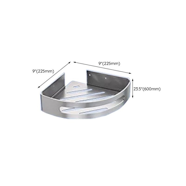 Lisslune | Contemporary bathroom accessory set made of aluminum with towel holder/bath shelf