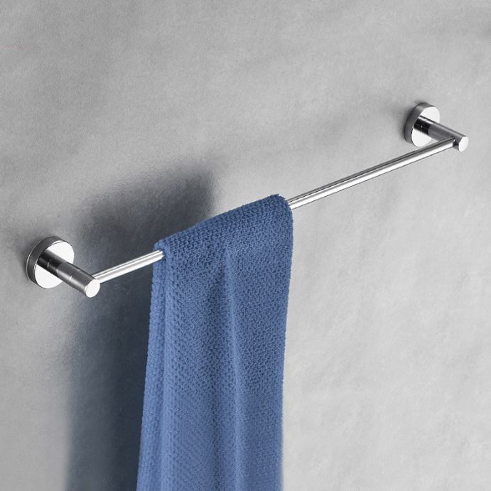 Lisslune | Polished Chrome Modern Bathroom Accessories Set with Towel Bar/Paper Holder