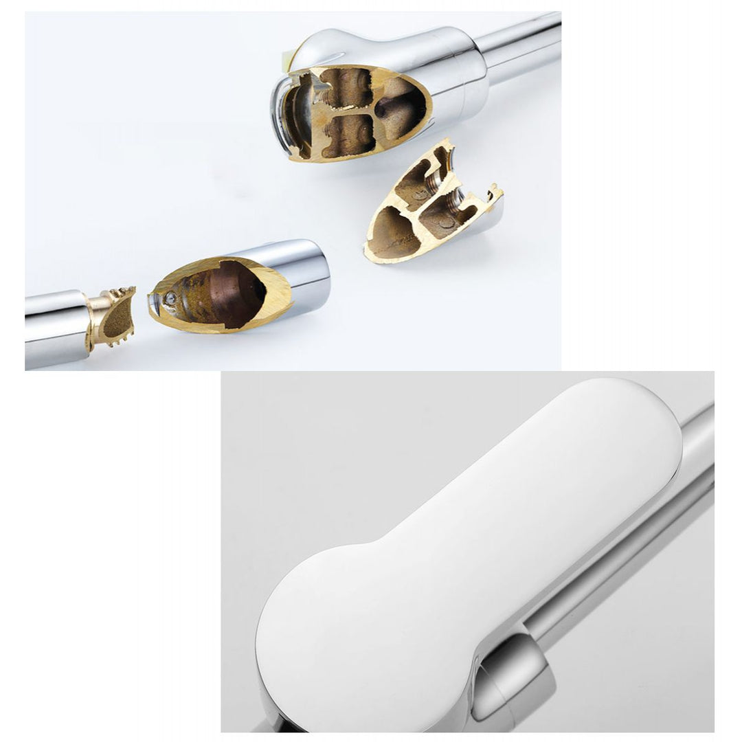 Lisslune | Modern Bathroom Faucet Brass Lever Handle Washroom Bathtub Faucet