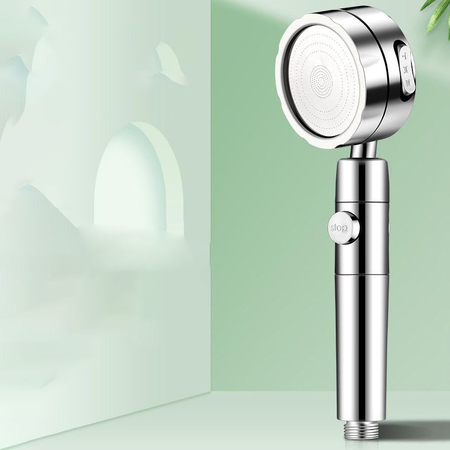 Lisslune | Modern Handheld Showerhead 3 Spray Round Metal Shower Heads
