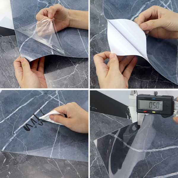 Lisslune | PVC Peel & Stick Field Tile Single Tile Waterproof Wallpaper with Square Shape