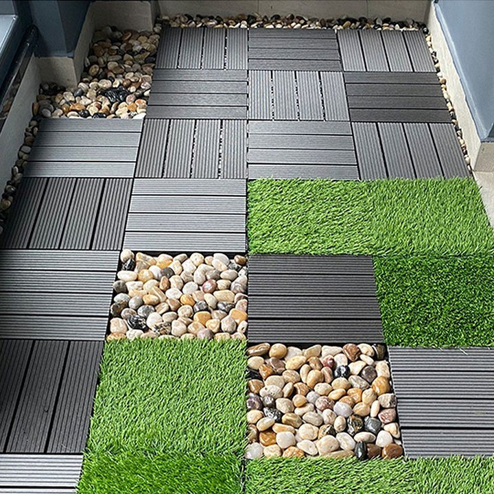 Lisslune | Outdoor Terrace Floor Tiles Composite Terrace Floor Tiles with Waterproof