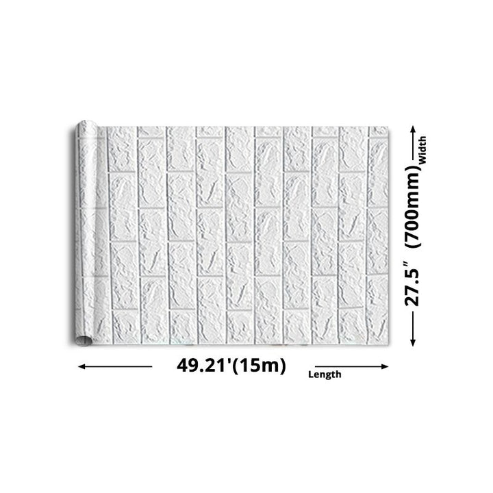 Lisslune | Modern wall-ceiling element for sticking with 3D embossing in white
