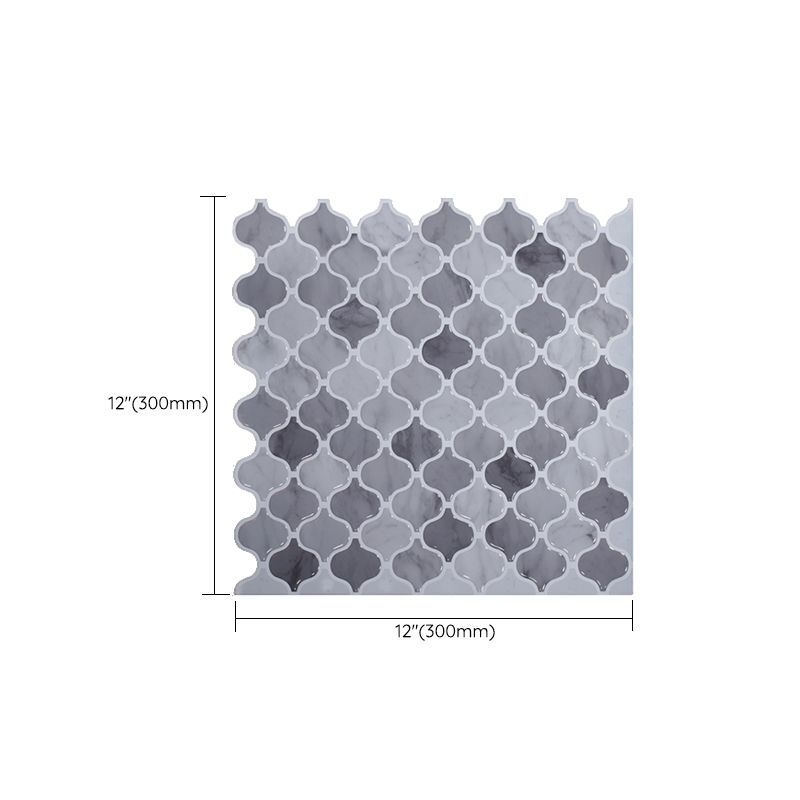 Lisslune | Square Peel & Stick Tile Stone Composite Subway Tile for Backsplash Wall