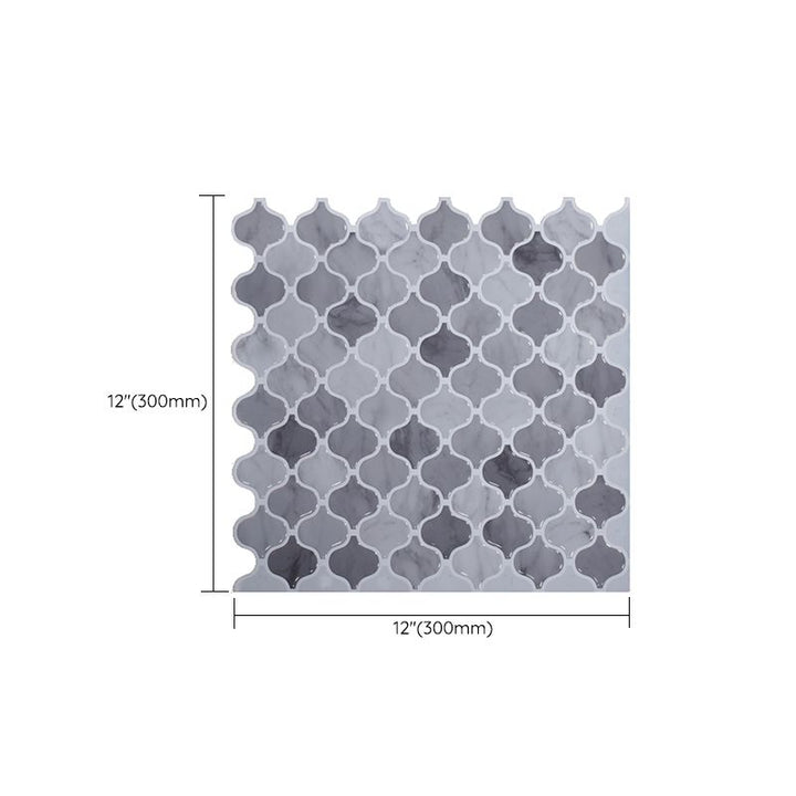Lisslune | Square Peel & Stick Tile Stone Composite Subway Tile for Backsplash Wall