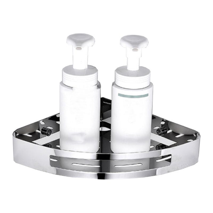 Lisslune | Modern Bathroom Hardware Set Silver Bathroom Shelf Bathroom Hardware Set