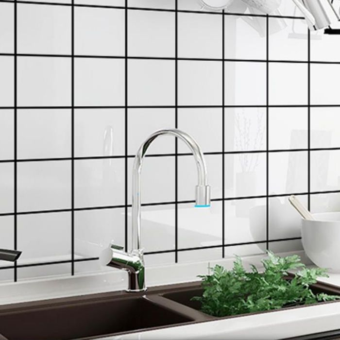 Lisslune | Plastic Peel and Stick Wall Tile Field Tile Wallpaper with Rectangular Shape