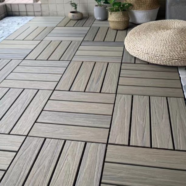 Lisslune | Deck Plank Loose Lay Wood Floor Tiles Garden Outdoor Flooring