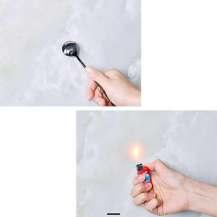 Lisslune | Modern Pearl Wall Bowl PVC Wall Access Plate Peel and Adhesion Tin Plate