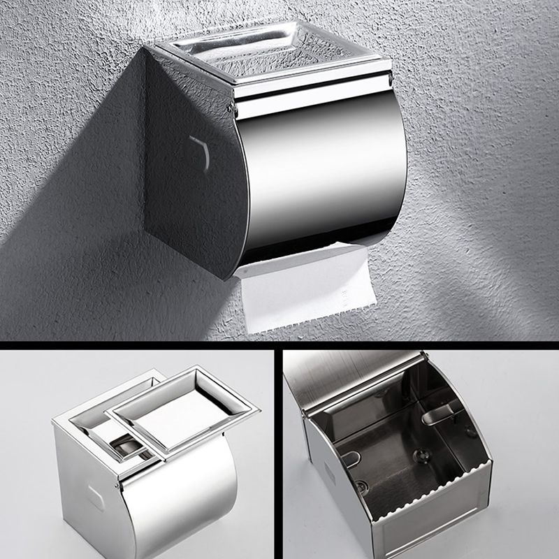 Lisslune | Modern Stainless Steel Bath Shelf Paper Holder Bathroom Accessory Set