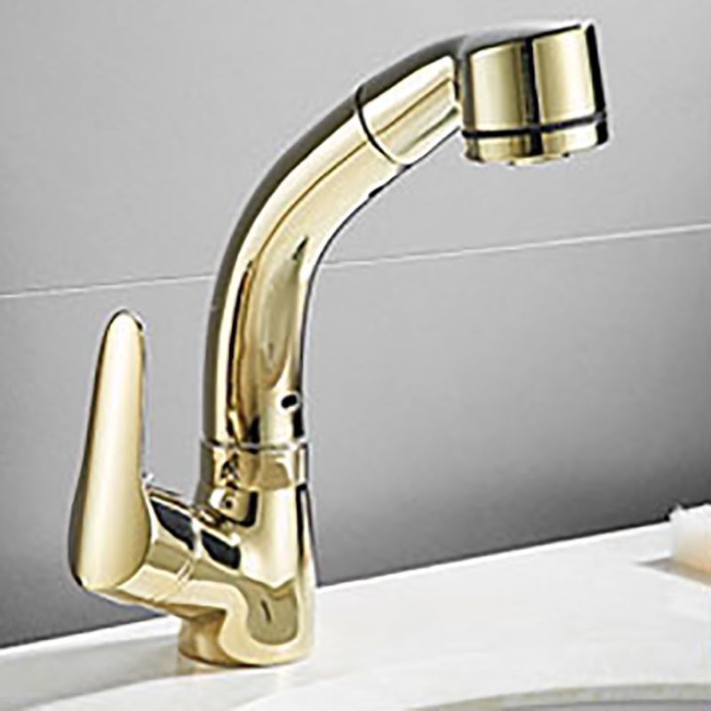 Lisslune | Vessel Sink Bathroom Faucet with Swivel Spout Single Handle Faucet with Pull-Out Spray