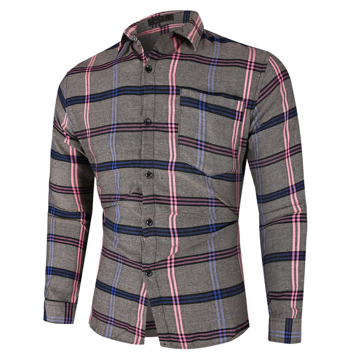 Men's Checkered Flannel Shirt Lisslune
