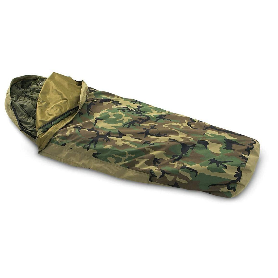 Lisslune | US Military Modular Sleep System Bivy Cover, Woodland Camo, Used