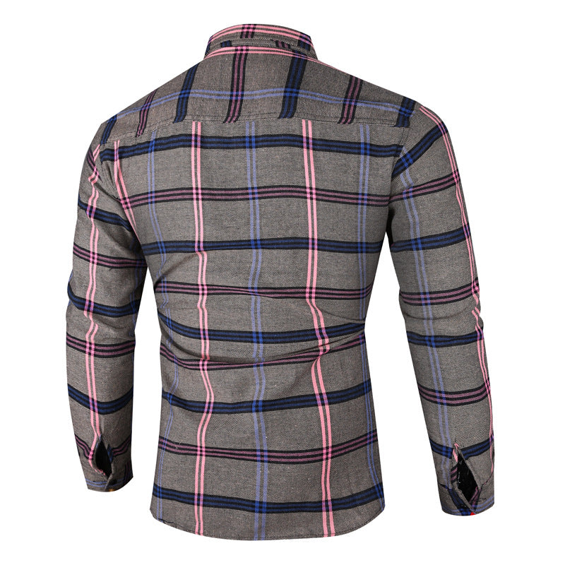 Men's Checkered Flannel Shirt Lisslune