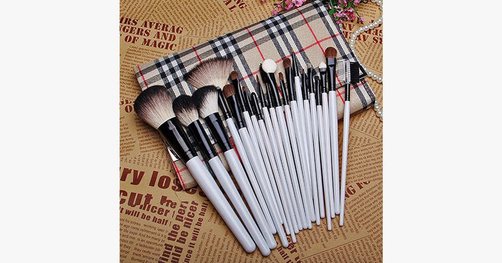 Lisslune | Complete professional makeup brush set with 20 brushes and a case