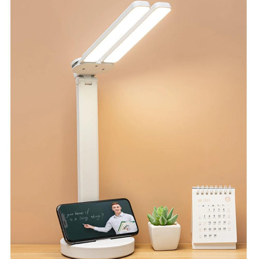 Lisslune | Adjustable Reading Lamp - Rechargeable Dimmable with Phone Table
