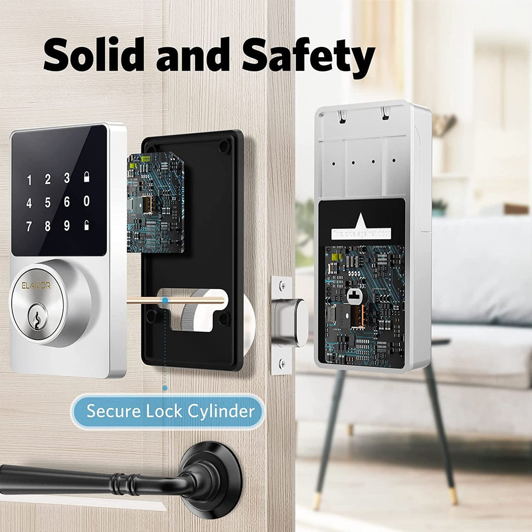 Lisslune | Touchscreen Keyless Smart Shield Entry Door Lock