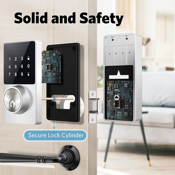 Lisslune | Touchscreen Keyless Smart Shield Entry Door Lock