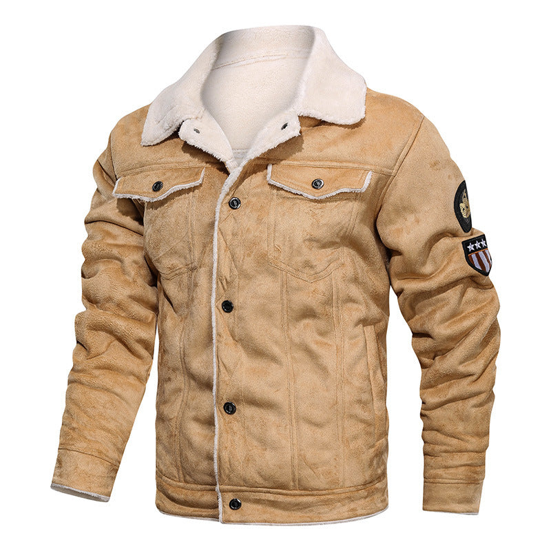 Men's Warm Leather Jacket with Luxurious Fleece Lining Lisslune