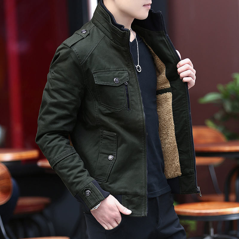 Men's Stylish and Warm Utility Jacket with Lining Lisslune