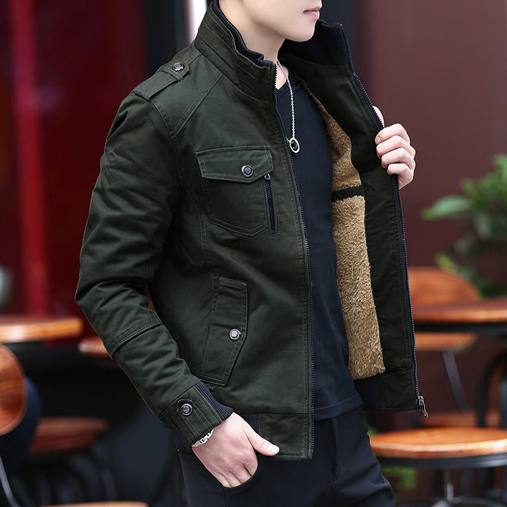 Men's Stylish and Warm Utility Jacket with Lining Lisslune