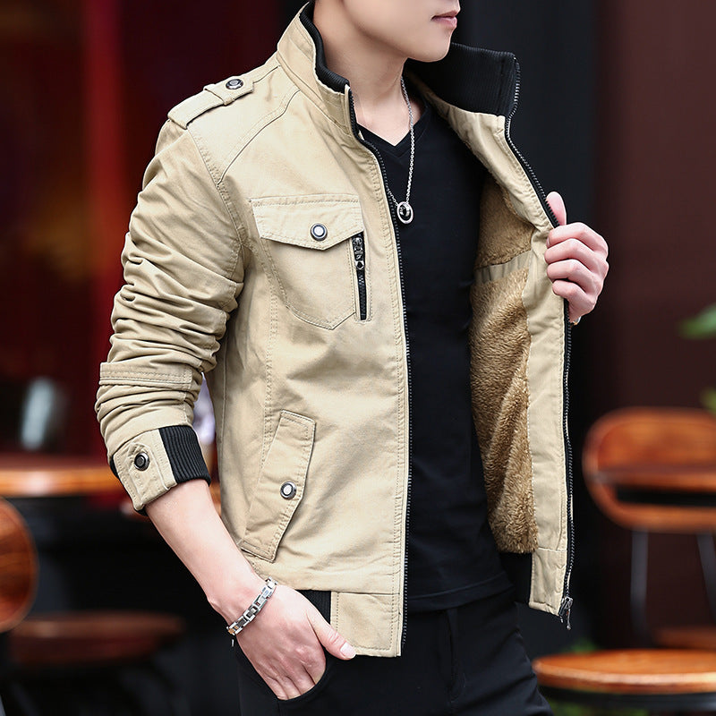 Men's Stylish and Warm Utility Jacket with Lining Lisslune