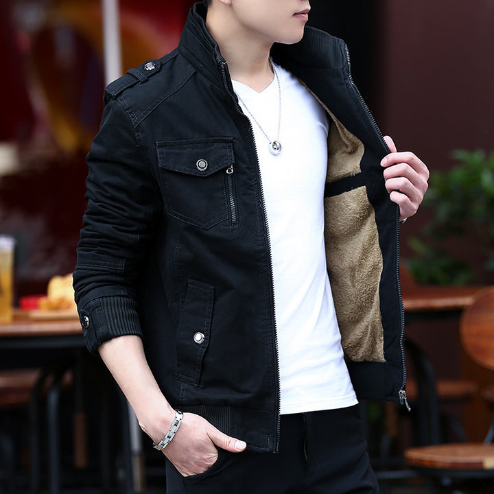 Men's Stylish and Warm Utility Jacket with Lining Lisslune