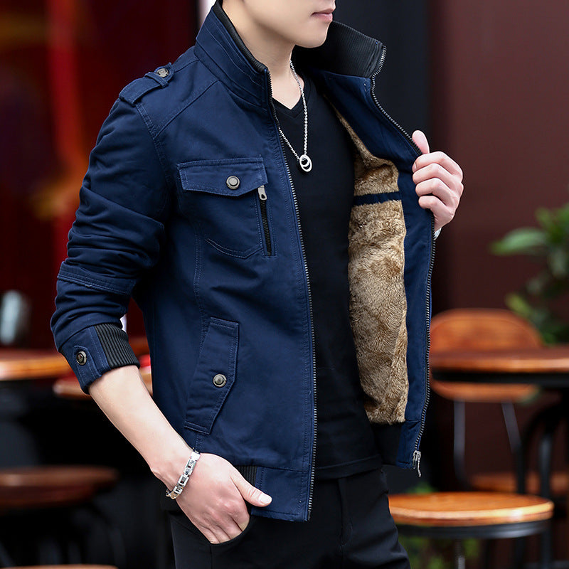 Men's Stylish and Warm Utility Jacket with Lining Lisslune