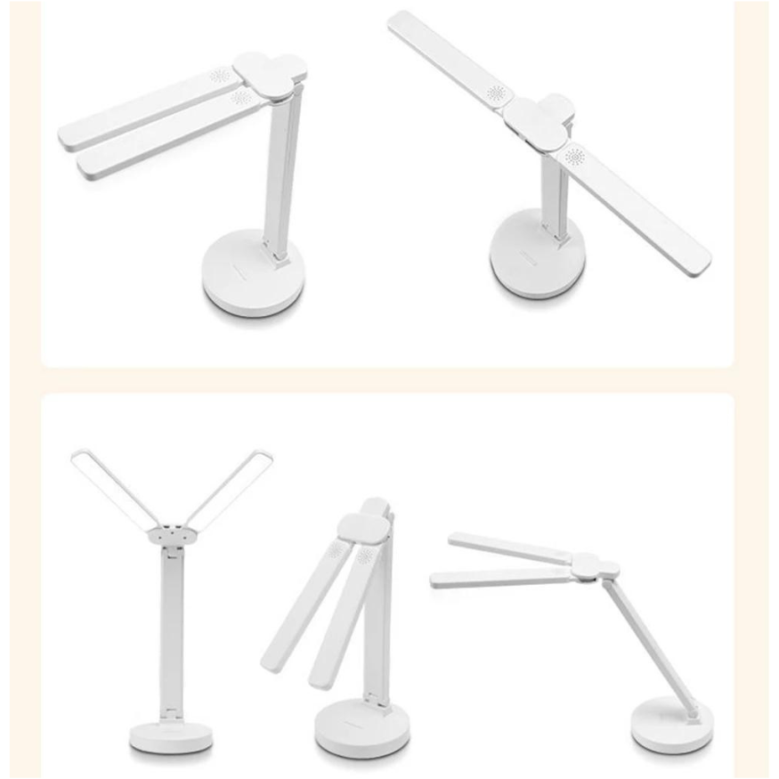 Lisslune | Adjustable Reading Lamp - Rechargeable Dimmable with Phone Table