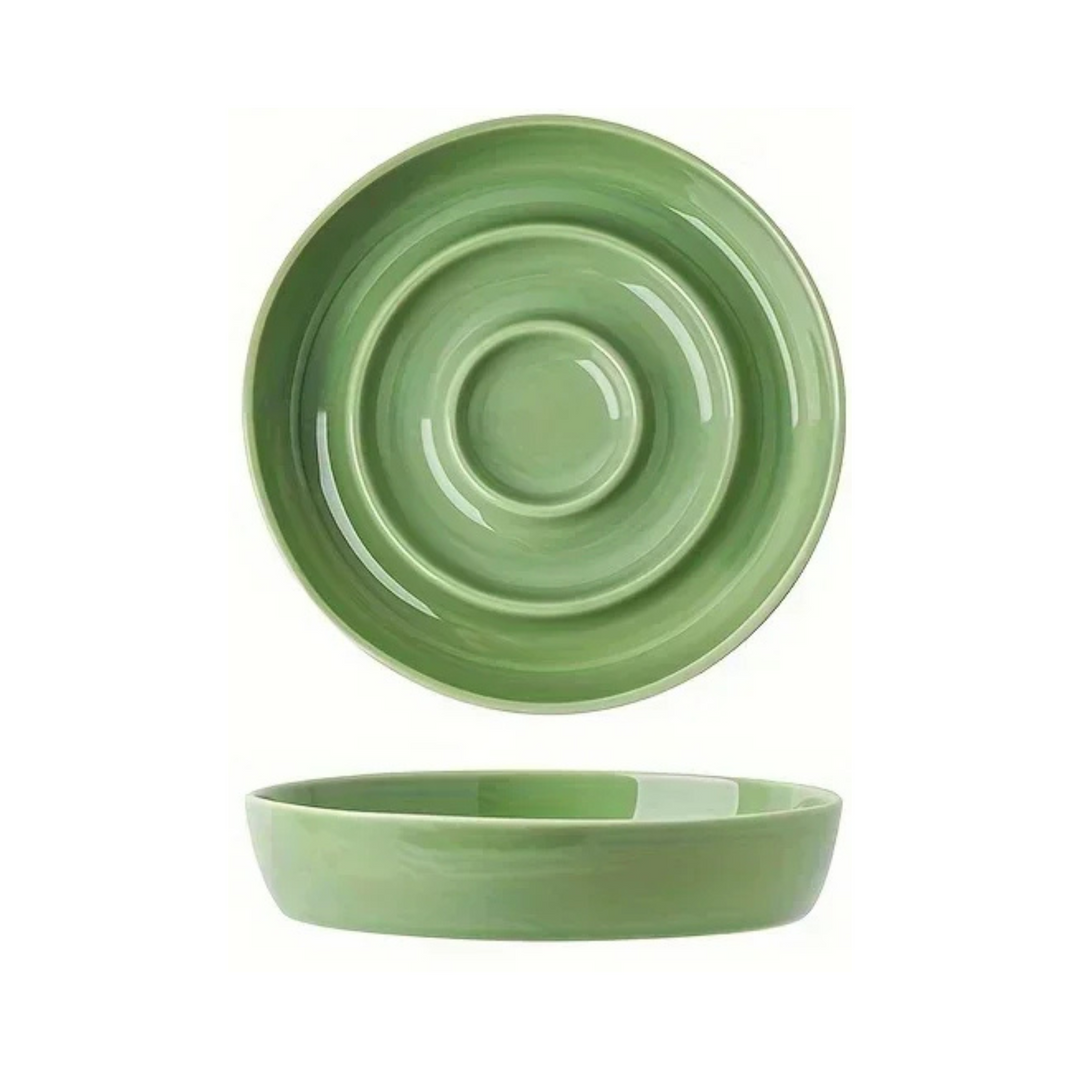 Lisslune | Ceramic Anti-Choke Feeding Bowl – Slow Feeder for Cats and Dogs