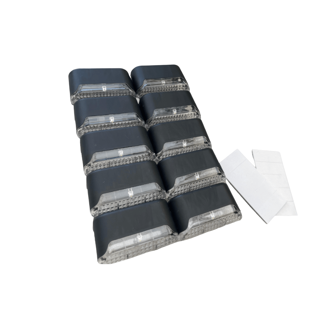 Lisslune | Self-Adhesive Solar Outdoor Lights – Waterproof Wall-Mounted LED Step Lamps for Gardens, Patios & Pathways
