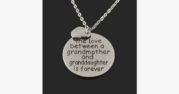 Lisslune | The love between a grandmother and granddaughter is forever necklace