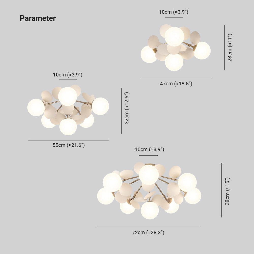 Lisslune | Flower Branch Chandelier Living Room