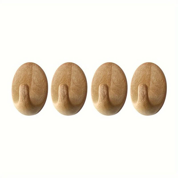 Lisslune | Self-Adhesive Wood-Look Wall Hooks Durable