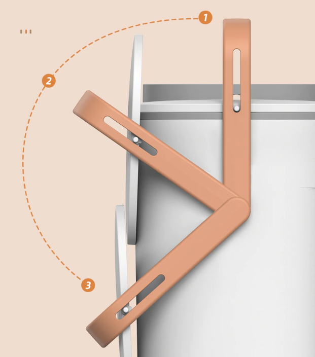 Lisslune | Wall-Mounted Modern Large Kitchen Trash Can